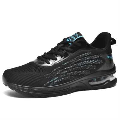 Men Breathable Shock Absorption Sneaker Comfortable Air Cushion Running Shoes Mesh Outdoor Leisure Shoes