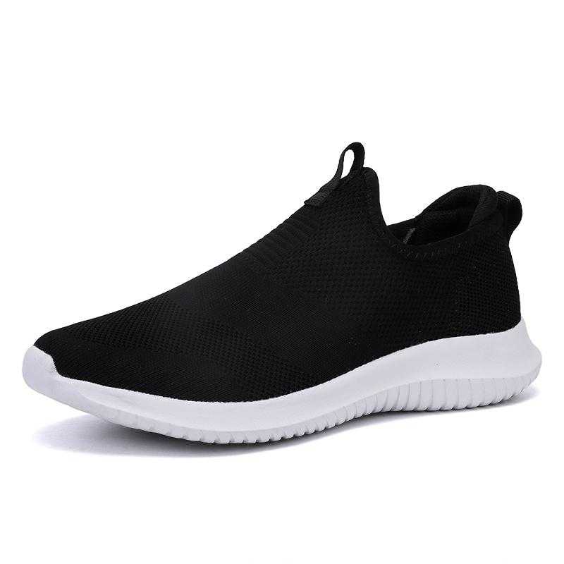 4 Colors Lovers Outdoor Sports Running Slip on Flat Shoes Shallow Loafers Shoes Casual Lightweight Breathable Big Size